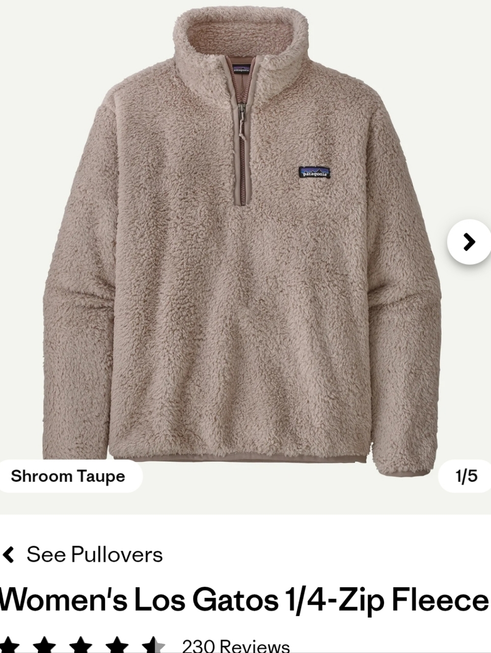 Patagonia Women's Los Gatos 1/4-Zip Fleece